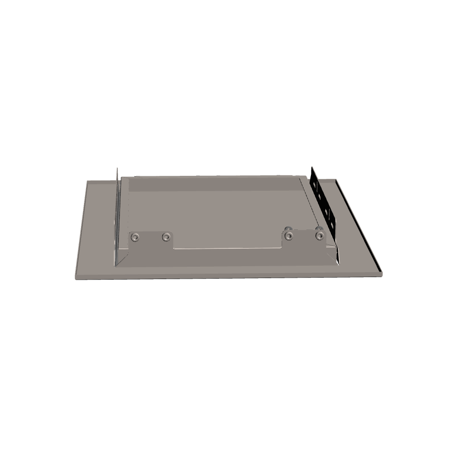 Left Stainless Steel Double Door Insert